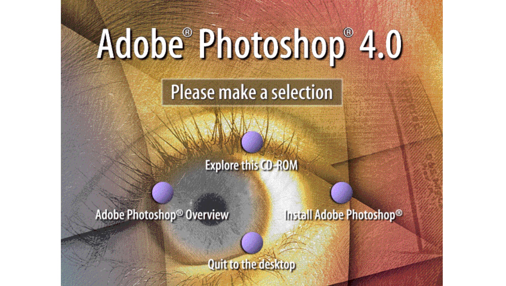 Adobe Photoshop 4.0 for Windows CD-ROM Intro (1996)